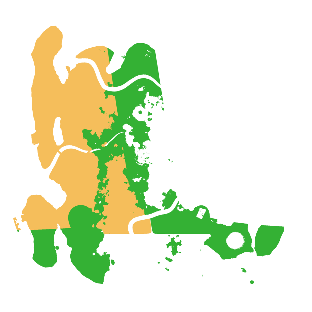 Biome Rust Map: Procedural Map, Size: 3250, Seed: 134563