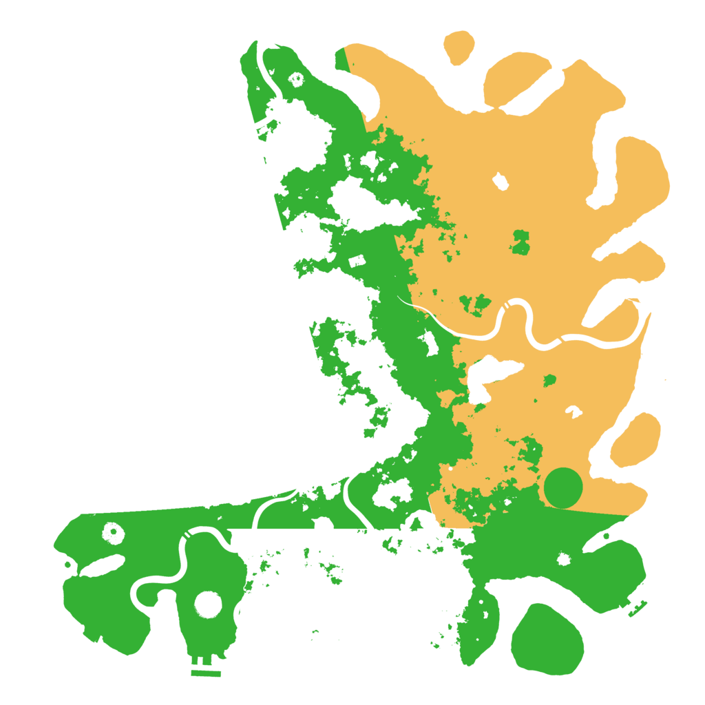 Biome Rust Map: Procedural Map, Size: 4800, Seed: 607502628