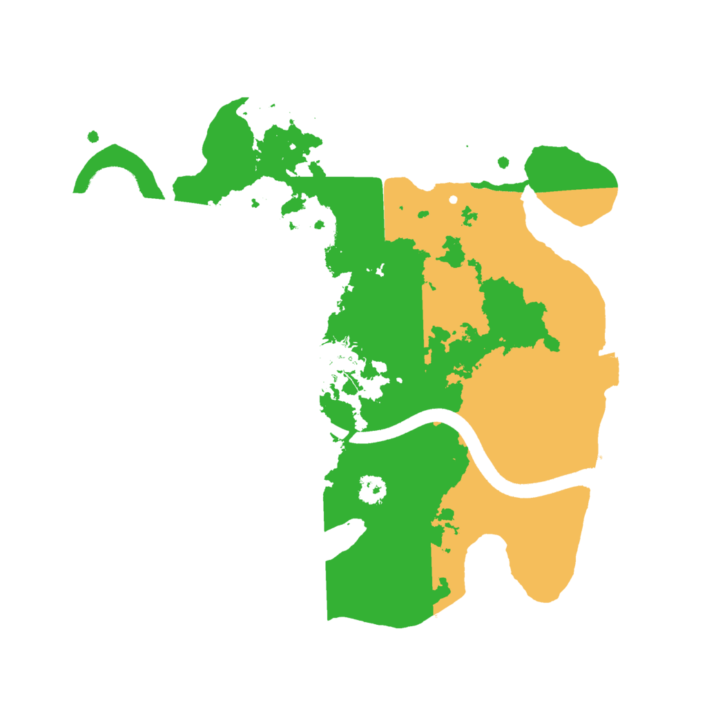 Biome Rust Map: Procedural Map, Size: 2500, Seed: 9898998