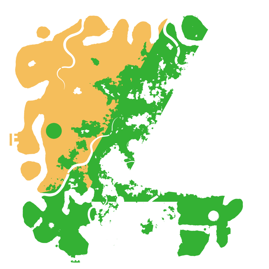 Biome Rust Map: Procedural Map, Size: 4500, Seed: 49342395