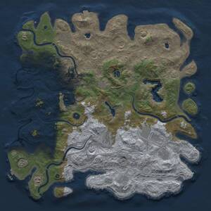 Thumbnail Rust Map: Procedural Map, Size: 4800, Seed: 4389550, 16 Monuments