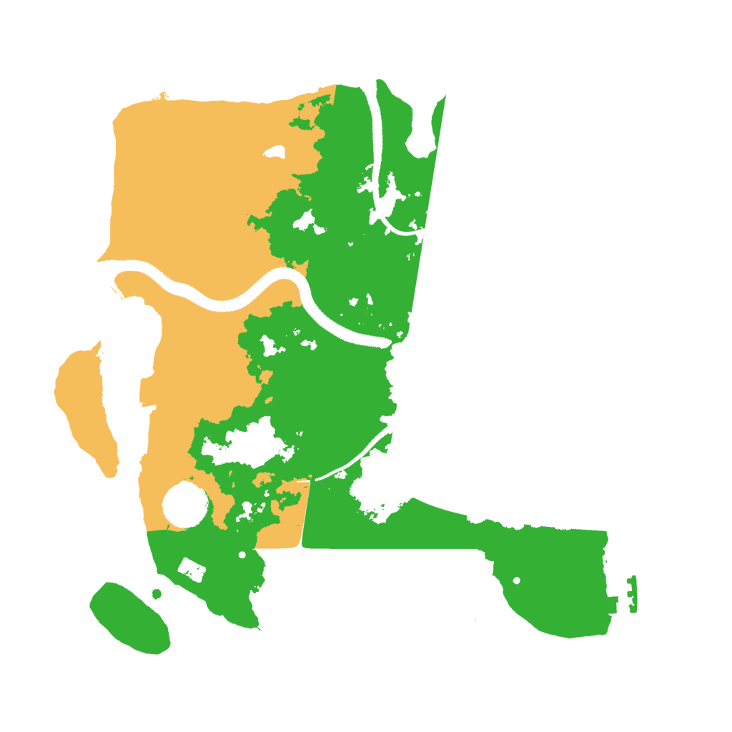 Biome Rust Map: Procedural Map, Size: 3000, Seed: 1302857