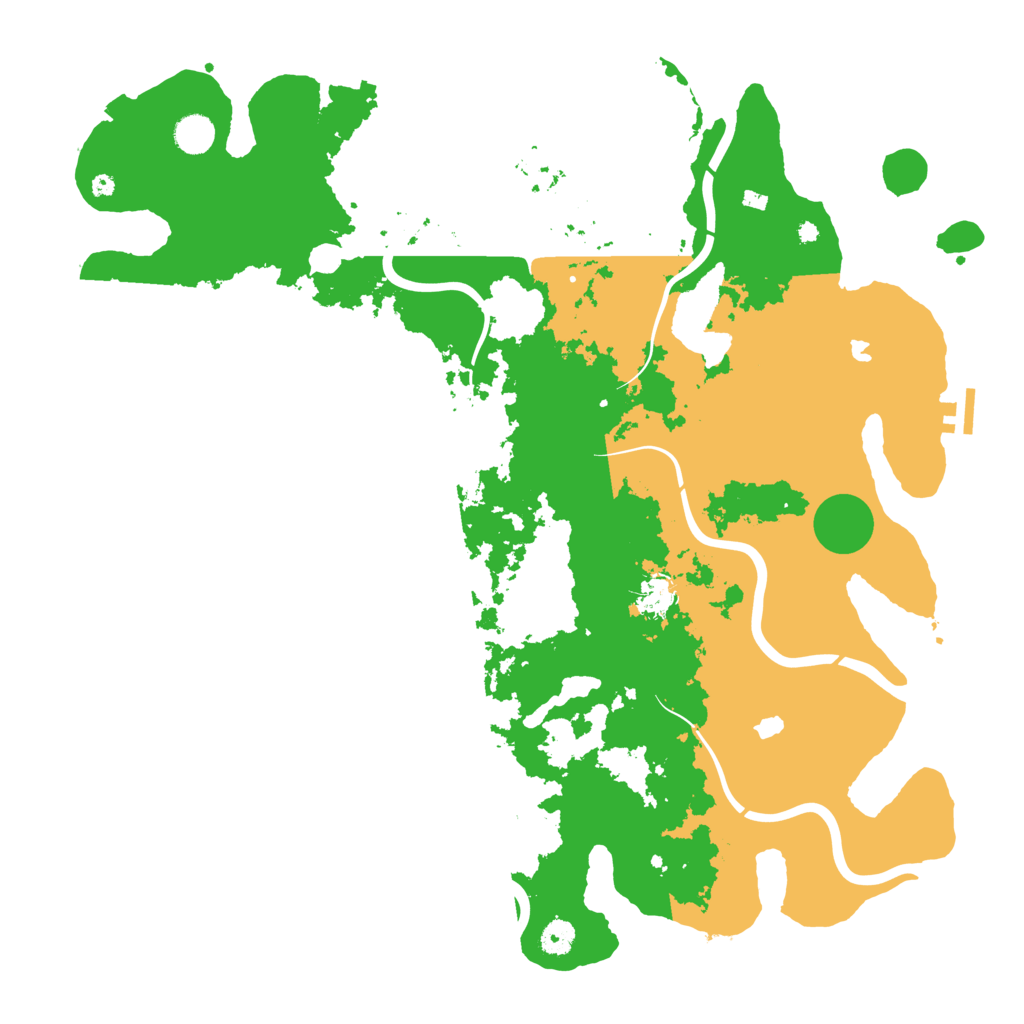 Biome Rust Map: Procedural Map, Size: 4500, Seed: 1376797574