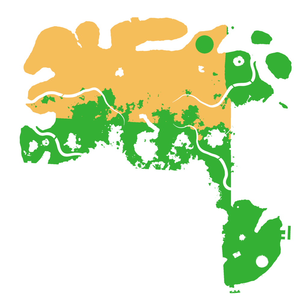 Biome Rust Map: Procedural Map, Size: 4500, Seed: 657555
