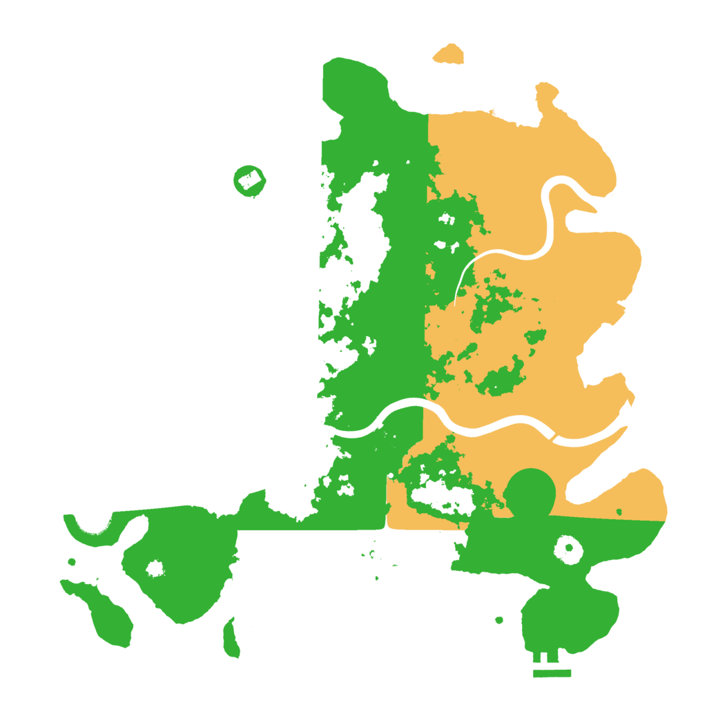 Biome Rust Map: Procedural Map, Size: 3750, Seed: 578658882