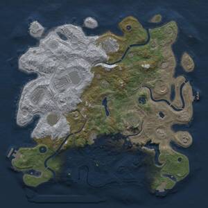 Thumbnail Rust Map: Procedural Map, Size: 4250, Seed: 495318, 16 Monuments