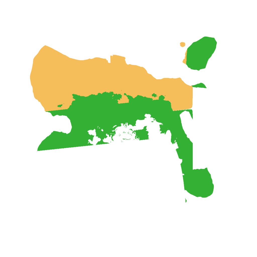 Biome Rust Map: Procedural Map, Size: 2000, Seed: 1853496501