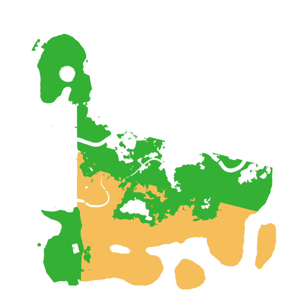 Biome Rust Map: Procedural Map, Size: 3500, Seed: 151876675