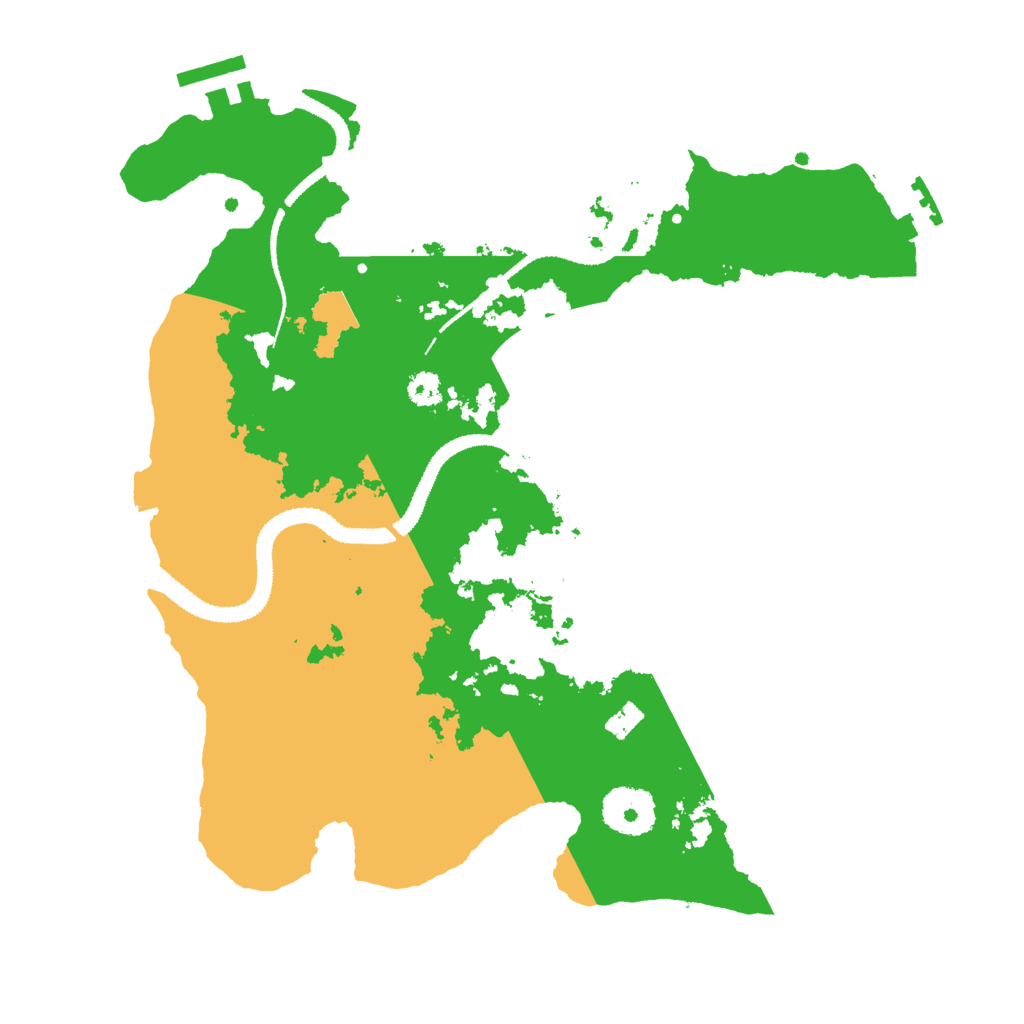 Biome Rust Map: Procedural Map, Size: 3000, Seed: 968790322
