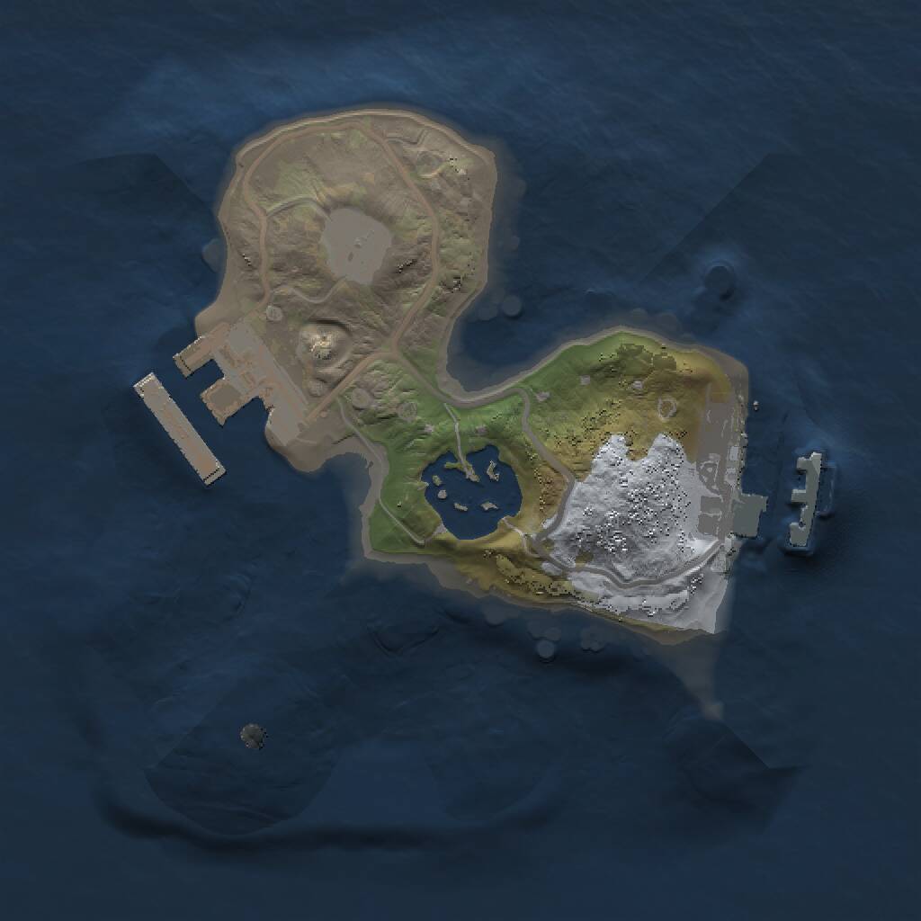 Rust Map: Procedural Map, Size: 1500, Seed: 1868152810, 4 Monuments