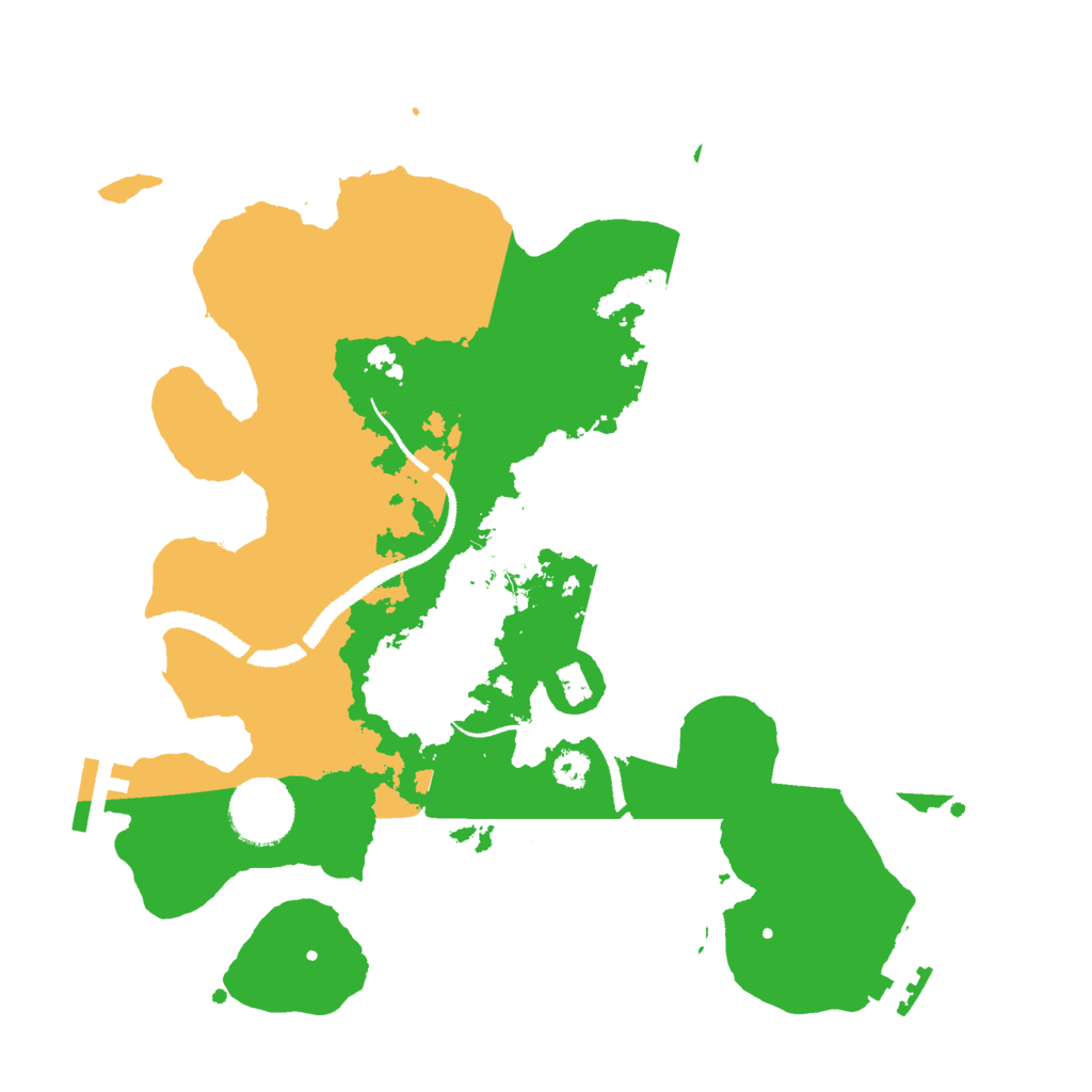 Biome Rust Map: Procedural Map, Size: 2999, Seed: 45201