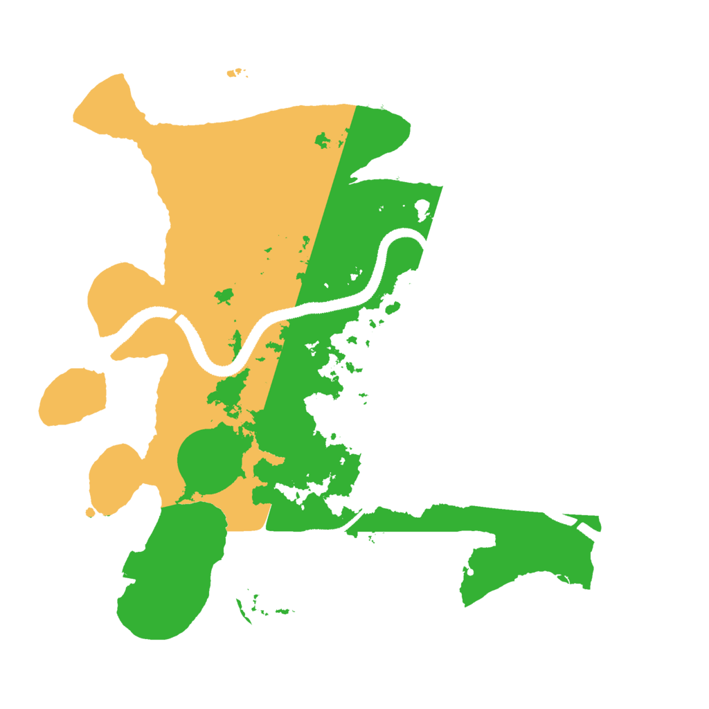 Biome Rust Map: Procedural Map, Size: 3000, Seed: 42457