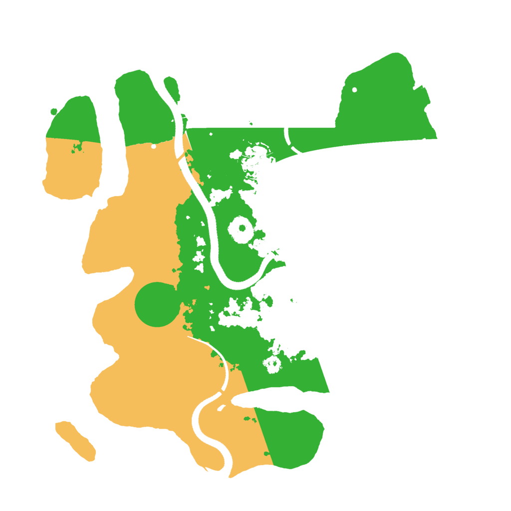 Biome Rust Map: Procedural Map, Size: 3000, Seed: 8231074