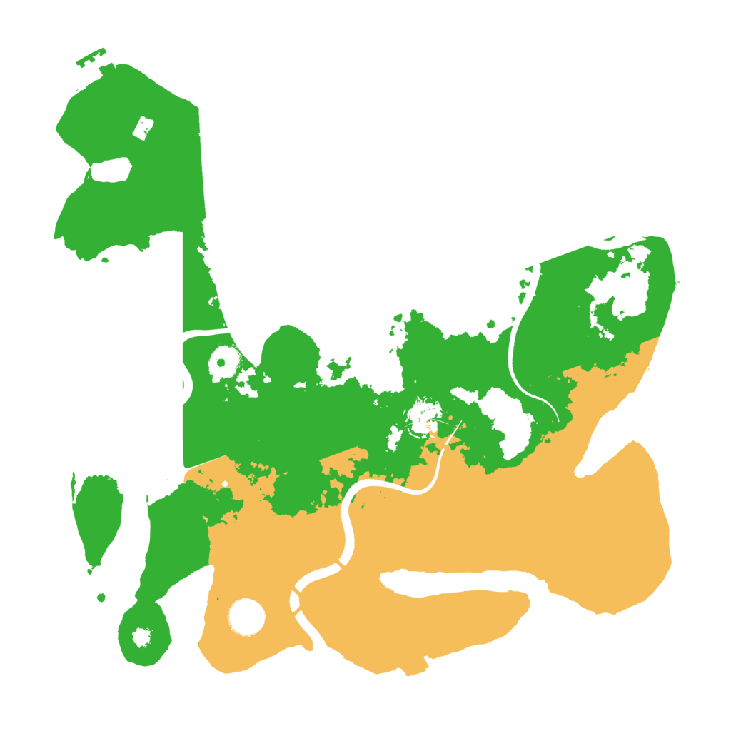 Biome Rust Map: Procedural Map, Size: 3500, Seed: 828178194