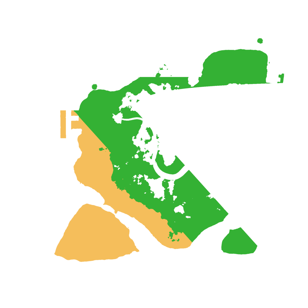Biome Rust Map: Procedural Map, Size: 2225, Seed: 101494058
