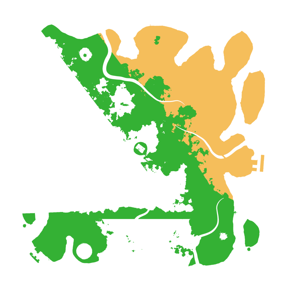 Biome Rust Map: Procedural Map, Size: 3500, Seed: 6865685