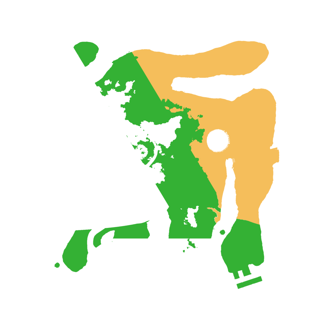 Biome Rust Map: Procedural Map, Size: 2500, Seed: 948587393