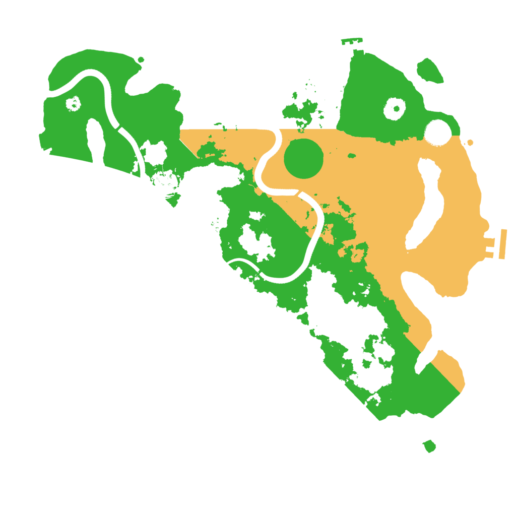 Biome Rust Map: Procedural Map, Size: 3500, Seed: 491138181