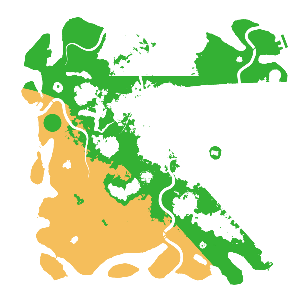 Biome Rust Map: Procedural Map, Size: 4500, Seed: 101494058