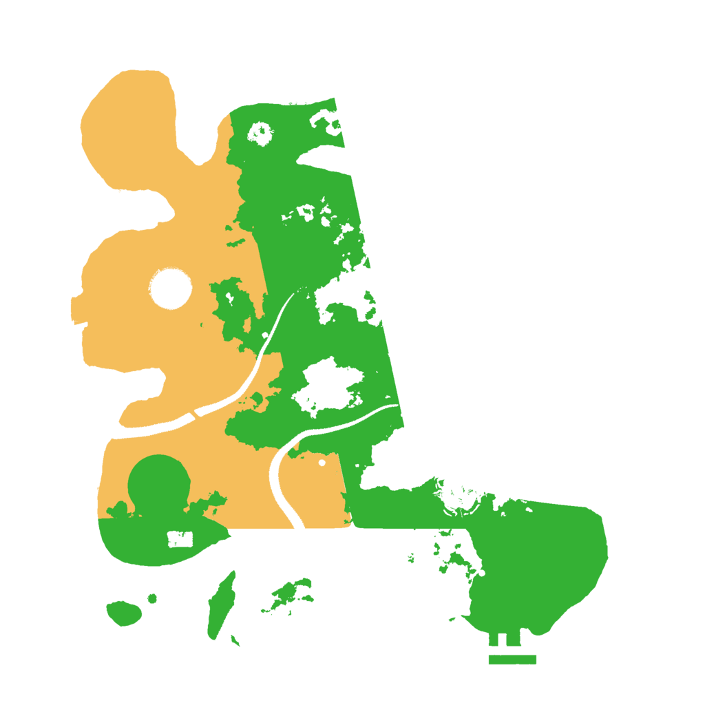 Biome Rust Map: Procedural Map, Size: 3000, Seed: 1812855490