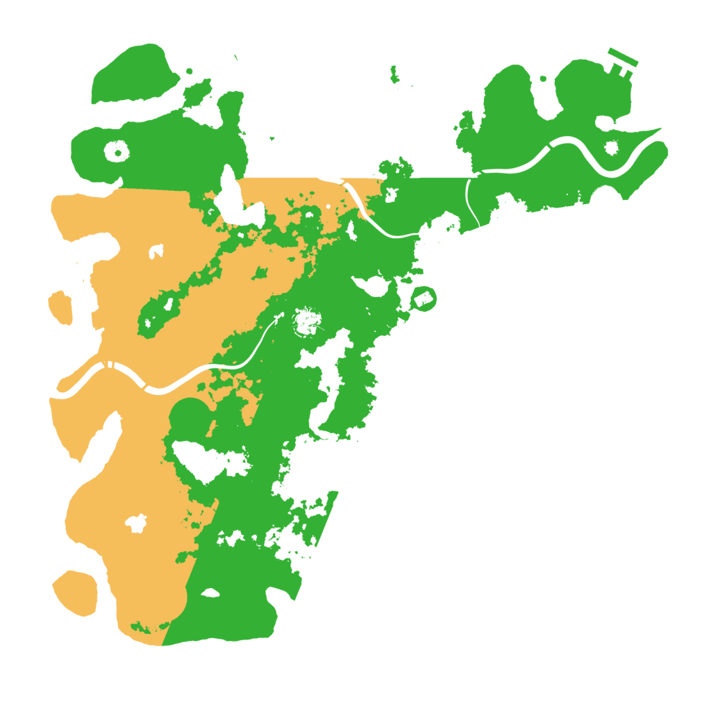 Biome Rust Map: Procedural Map, Size: 4500, Seed: 1611814799