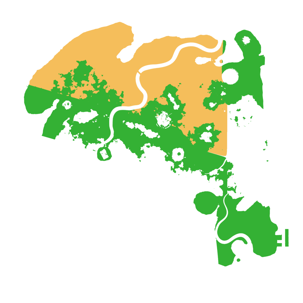 Biome Rust Map: Procedural Map, Size: 3500, Seed: 2034397446