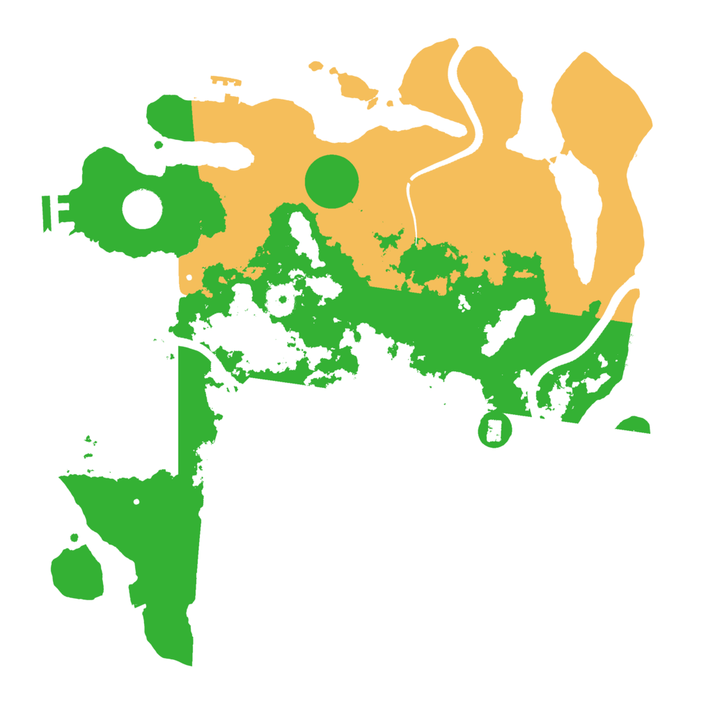 Biome Rust Map: Procedural Map, Size: 3500, Seed: 29682078