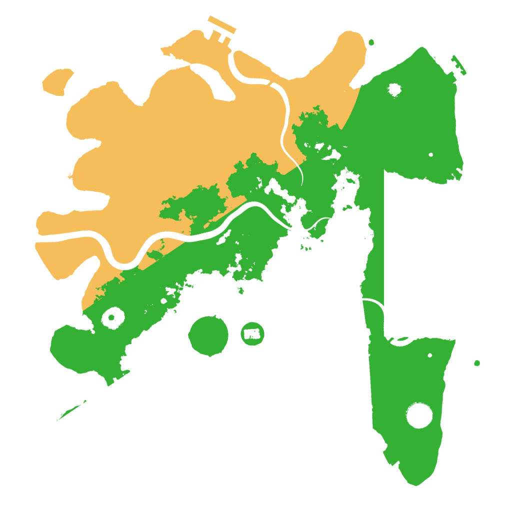 Biome Rust Map: Procedural Map, Size: 3499, Seed: 1994910037