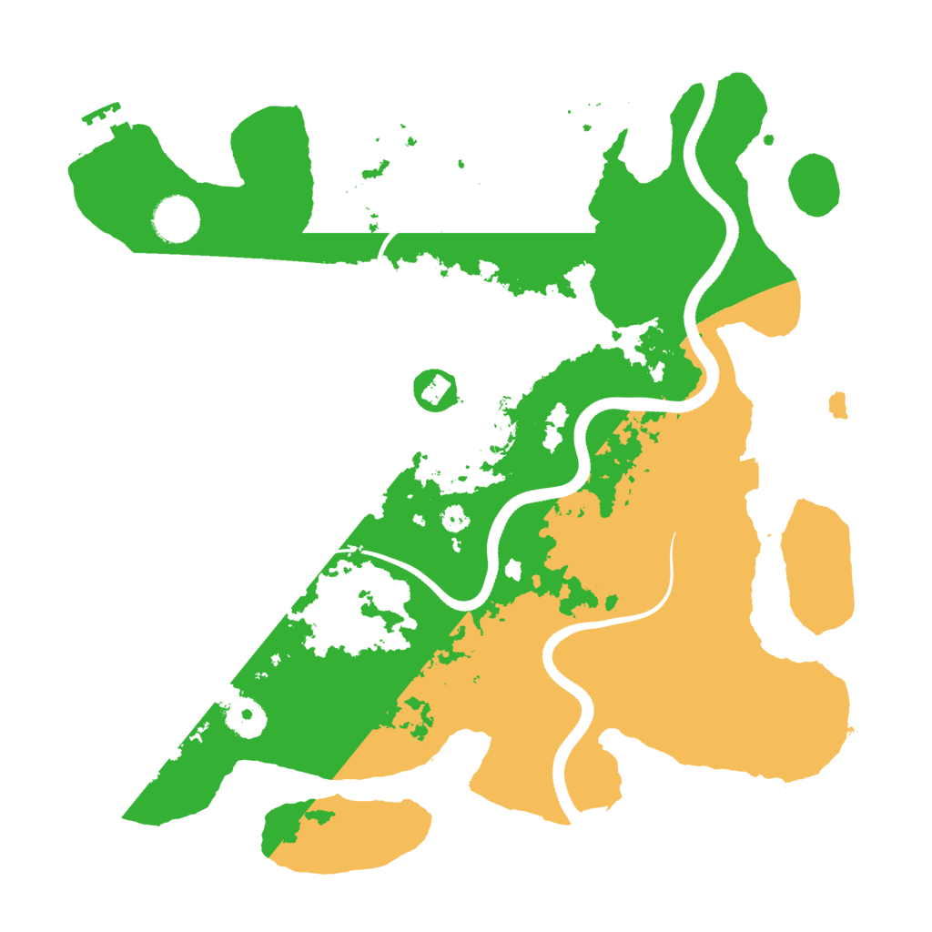 Biome Rust Map: Procedural Map, Size: 3500, Seed: 1145