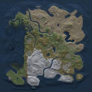 Thumbnail Rust Map: Procedural Map, Size: 4250, Seed: 1570031081, 16 Monuments