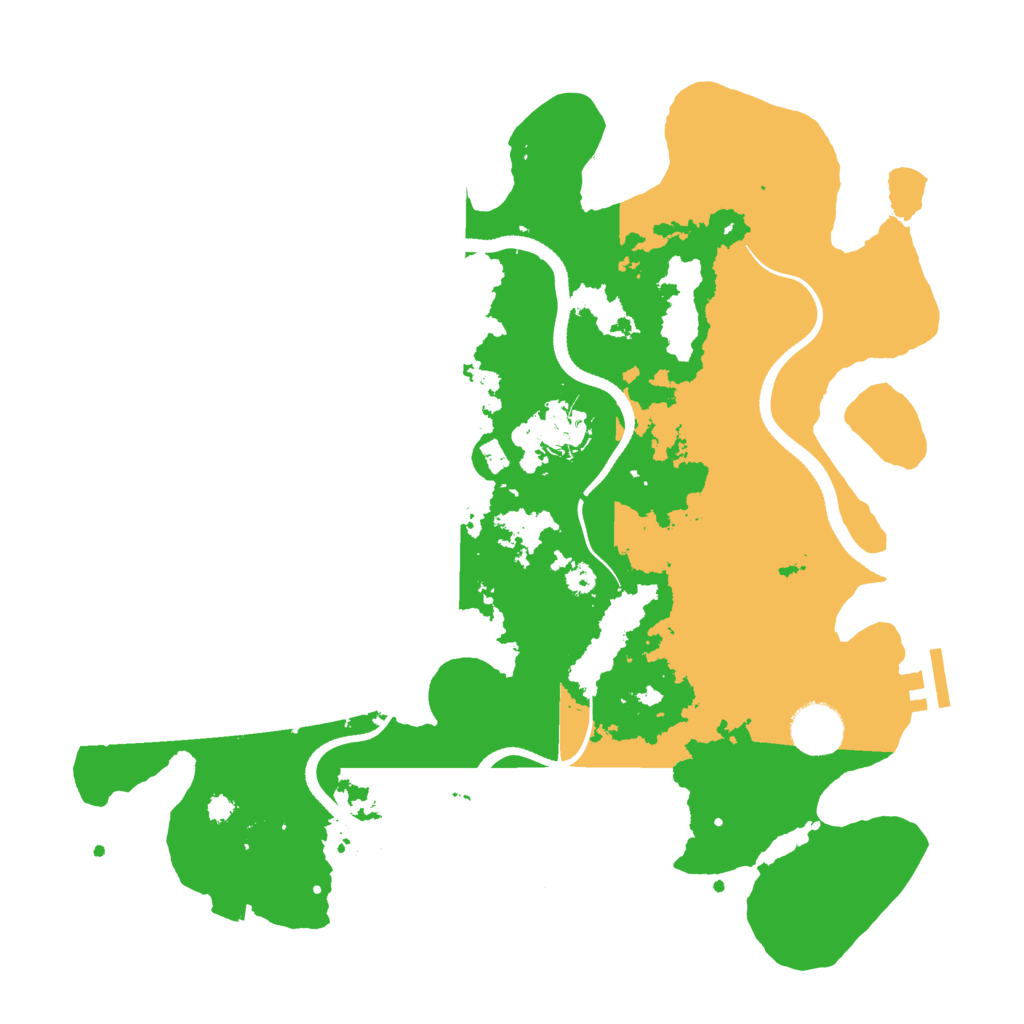 Biome Rust Map: Procedural Map, Size: 3500, Seed: 2109662640