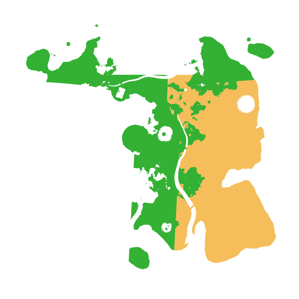 Biome Rust Map: Procedural Map, Size: 3000, Seed: 38568