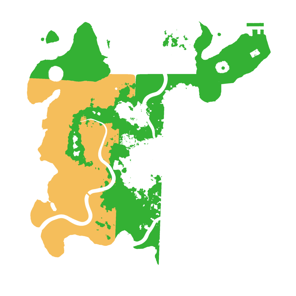 Biome Rust Map: Procedural Map, Size: 3500, Seed: 1036097256