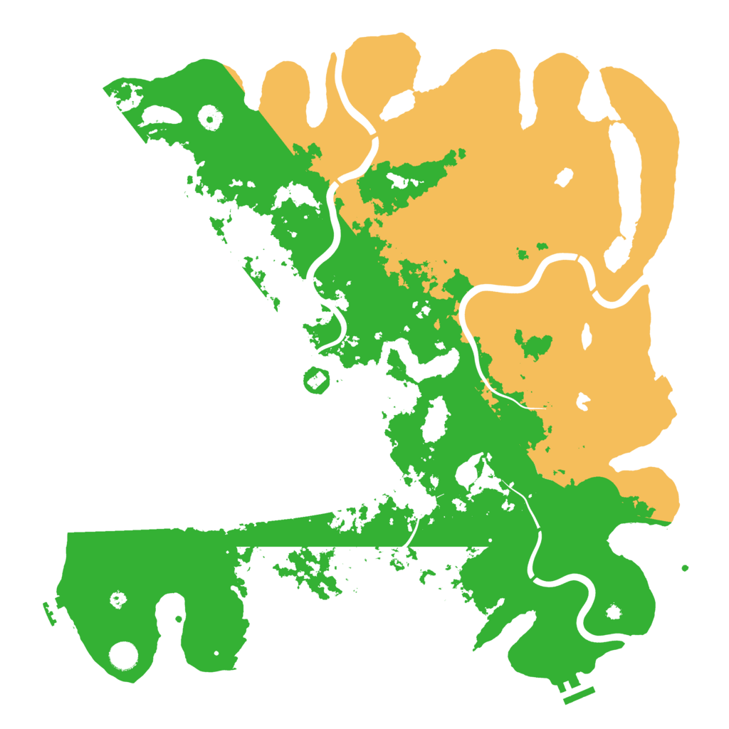 Biome Rust Map: Procedural Map, Size: 4500, Seed: 1879459625