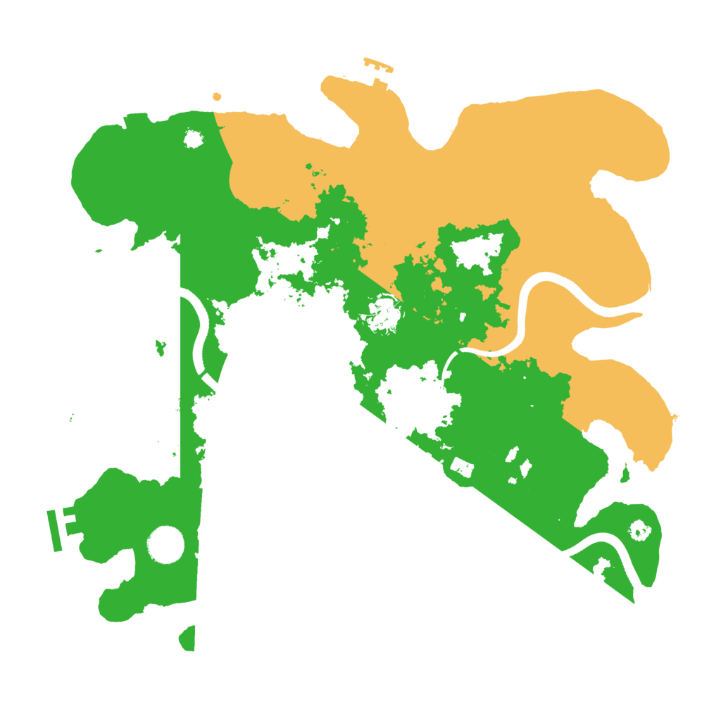 Biome Rust Map: Procedural Map, Size: 3500, Seed: 961321419