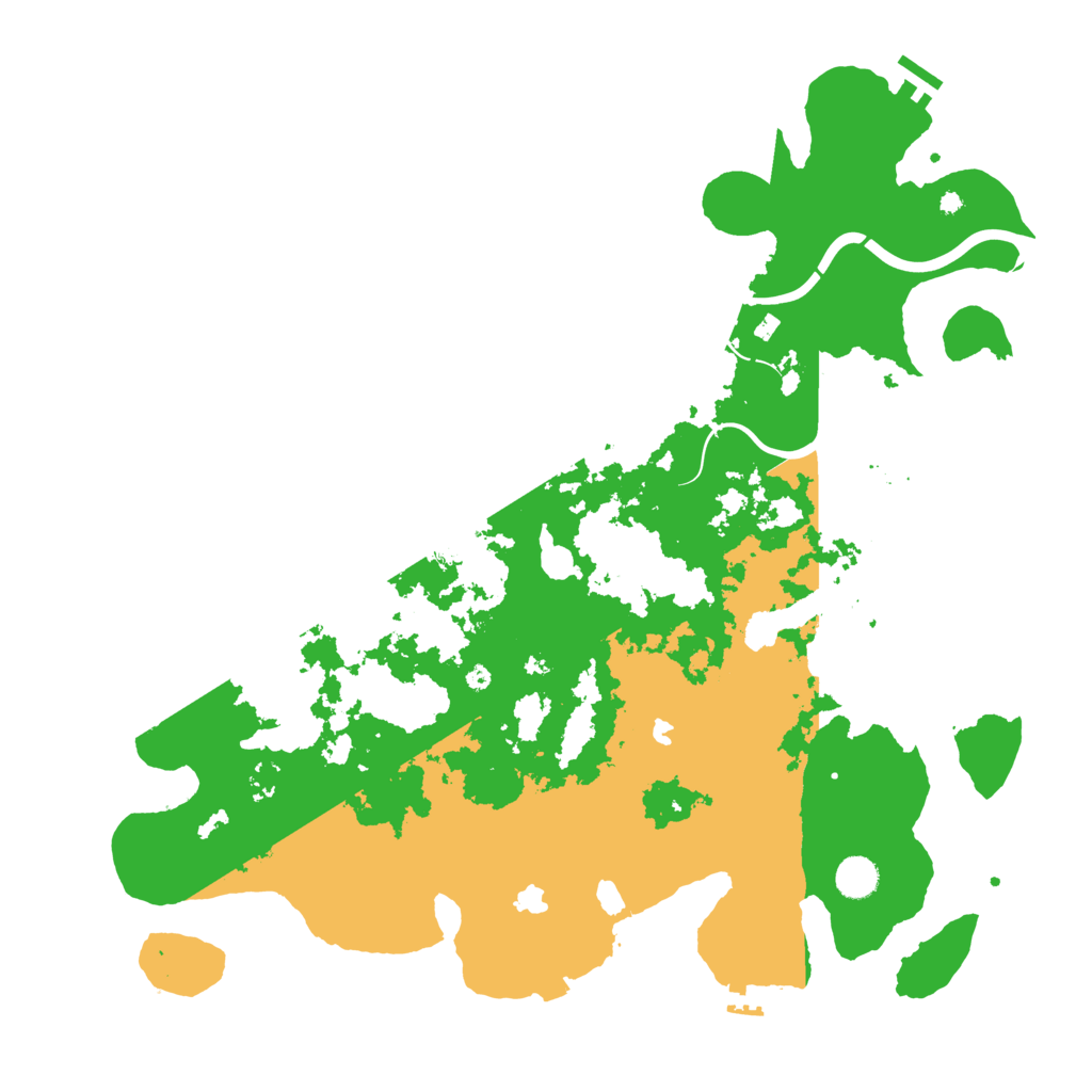 Biome Rust Map: Procedural Map, Size: 4500, Seed: 1050972858