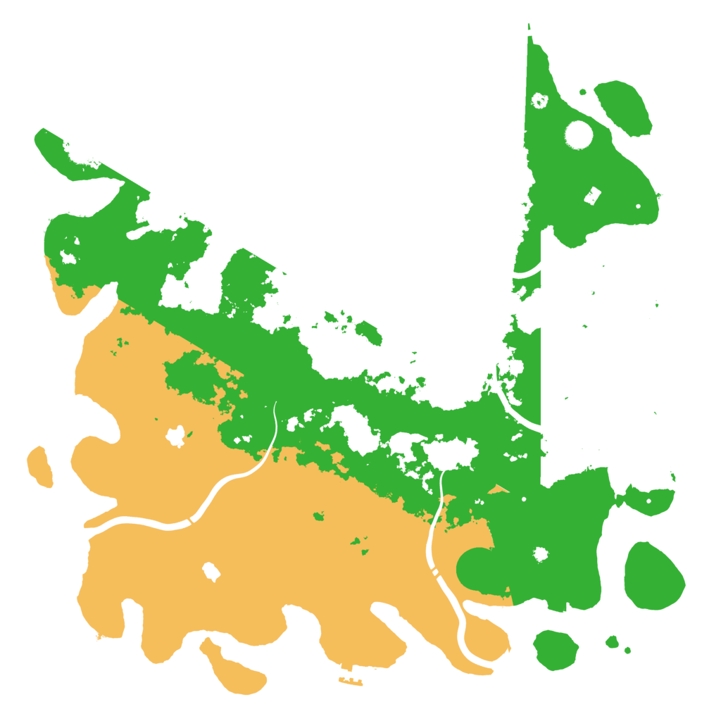 Biome Rust Map: Procedural Map, Size: 4500, Seed: 70118029