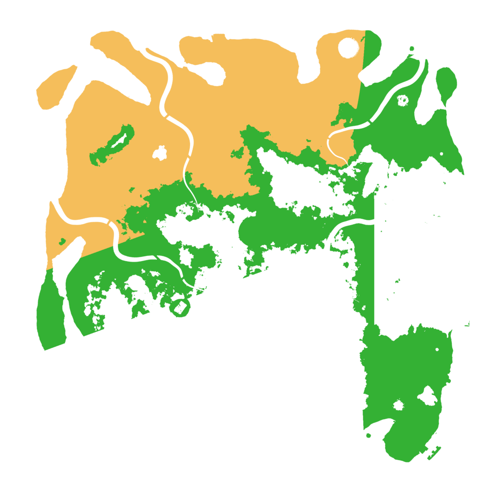 Biome Rust Map: Procedural Map, Size: 4350, Seed: 1999305559