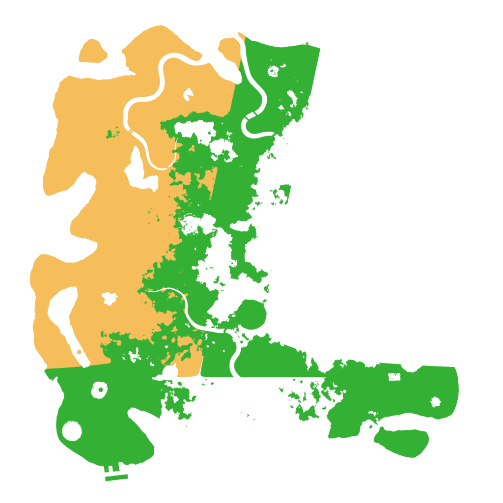 Biome Rust Map: Procedural Map, Size: 4500, Seed: 333794719