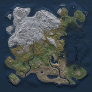 Thumbnail Rust Map: Procedural Map, Size: 4000, Seed: 857319386, 15 Monuments