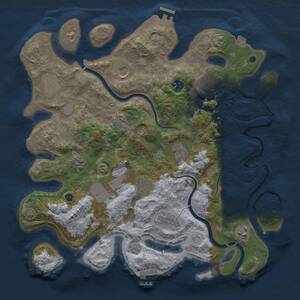 Thumbnail Rust Map: Procedural Map, Size: 3850, Seed: 426741085, 17 Monuments