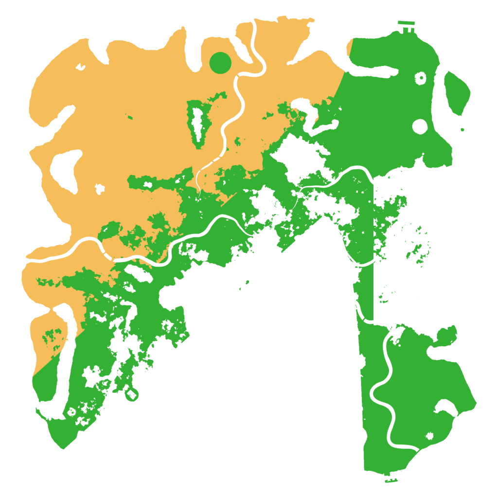Biome Rust Map: Procedural Map, Size: 6000, Seed: 2143283647