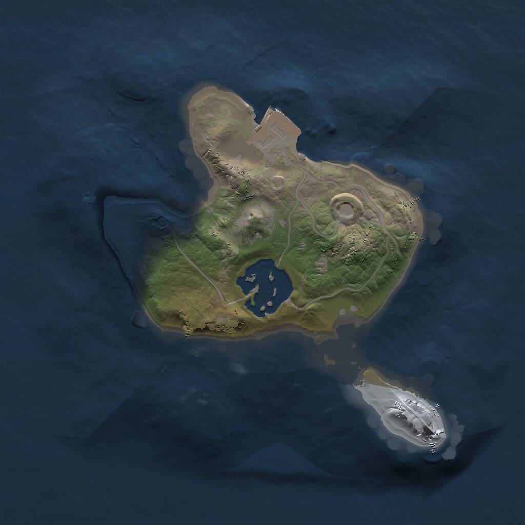 Rust Map: Procedural Map, Size: 1500, Seed: 1179937200, 2 Monuments