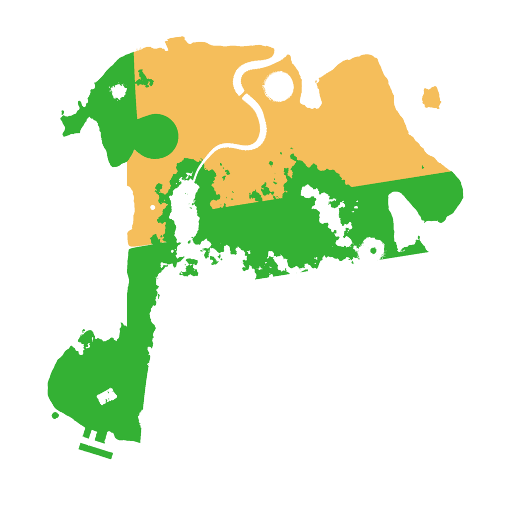 Biome Rust Map: Procedural Map, Size: 3000, Seed: 54736