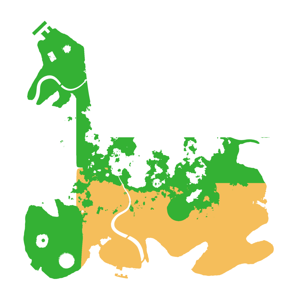 Biome Rust Map: Procedural Map, Size: 3500, Seed: 498539560