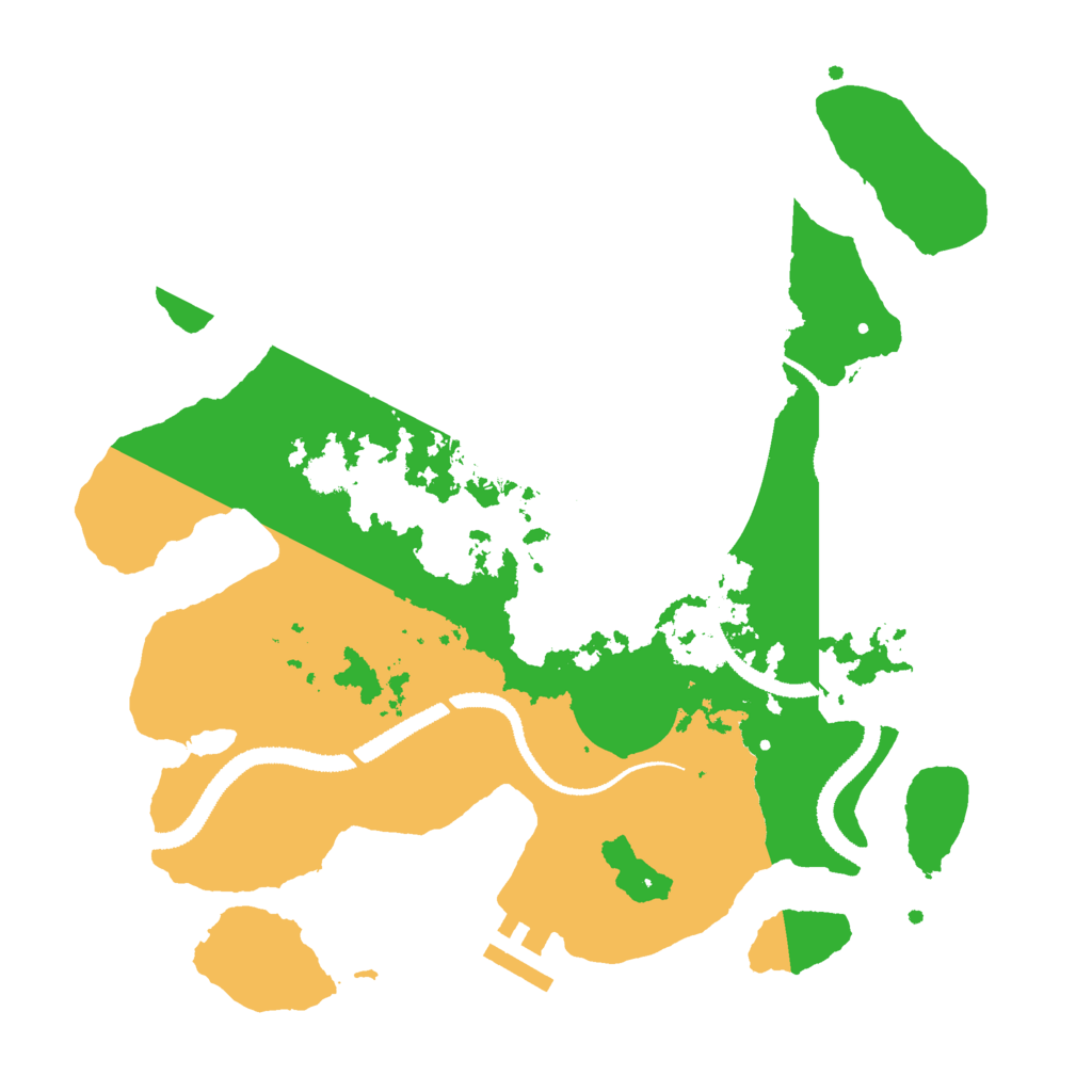 Biome Rust Map: Procedural Map, Size: 3000, Seed: 1390808315