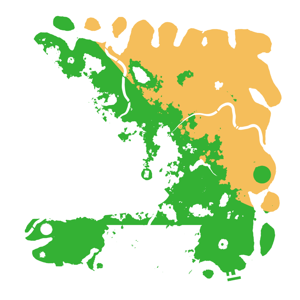 Biome Rust Map: Procedural Map, Size: 4497, Seed: 1382708120