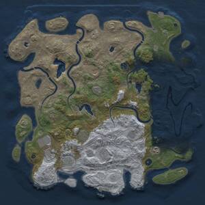 Thumbnail Rust Map: Procedural Map, Size: 4500, Seed: 5435731, 16 Monuments