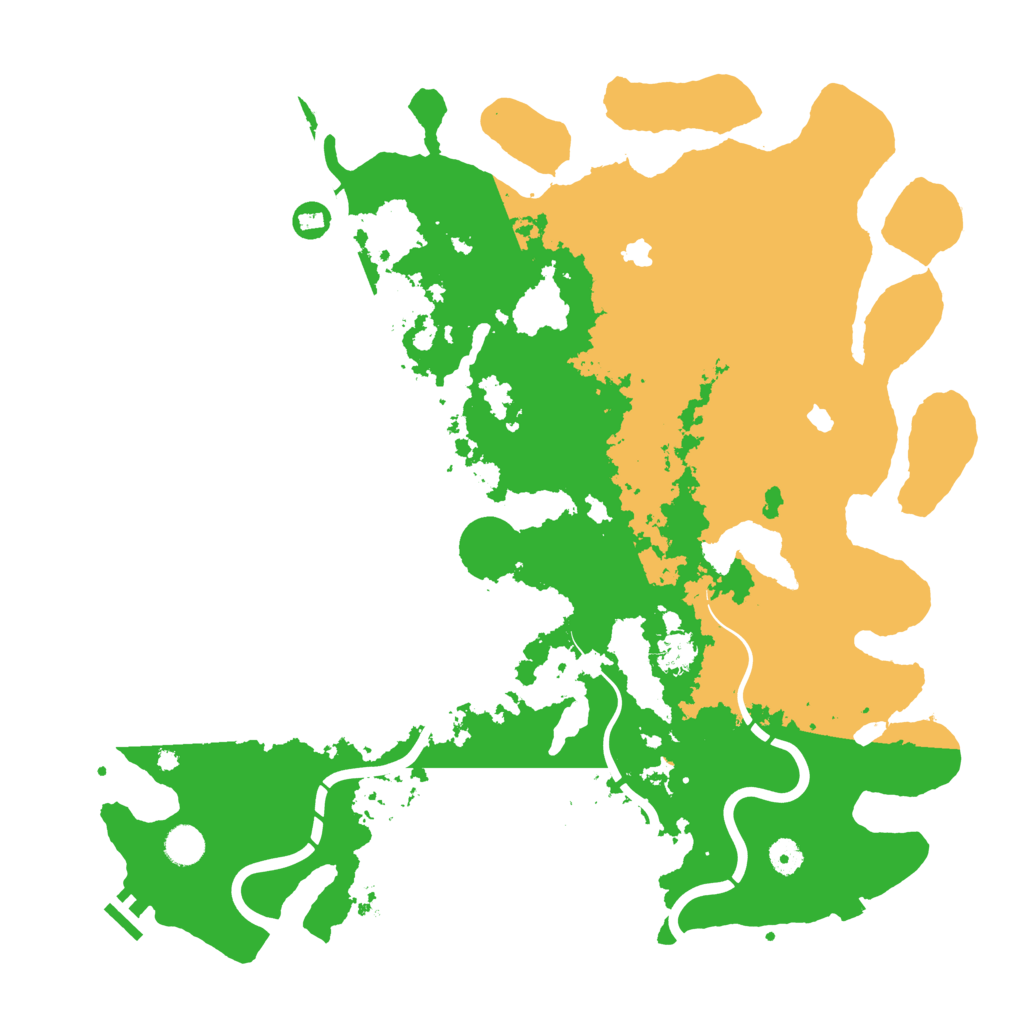 Biome Rust Map: Procedural Map, Size: 4500, Seed: 1374207889