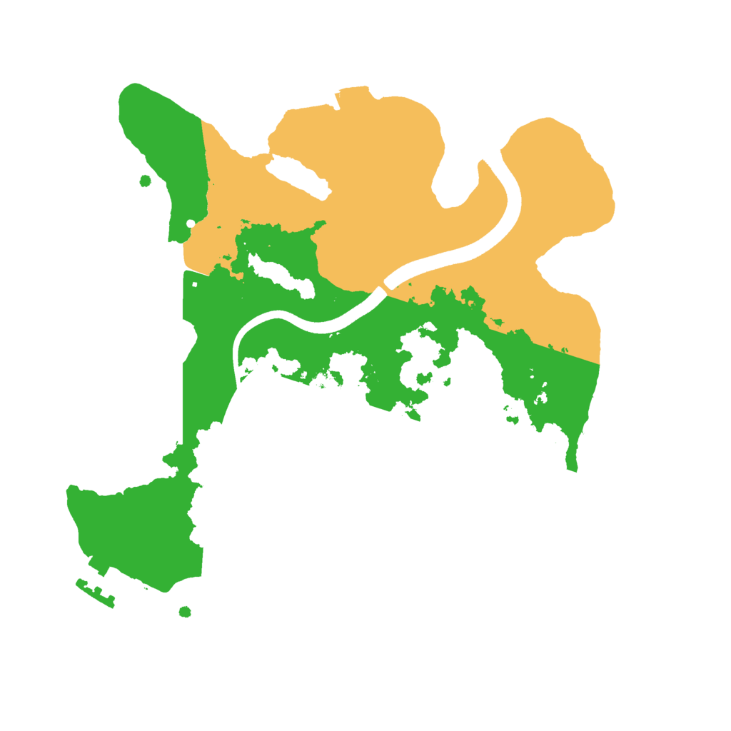 Biome Rust Map: Procedural Map, Size: 2500, Seed: 1518229523
